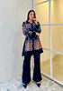 Classy Blue Velvet Fusion Set